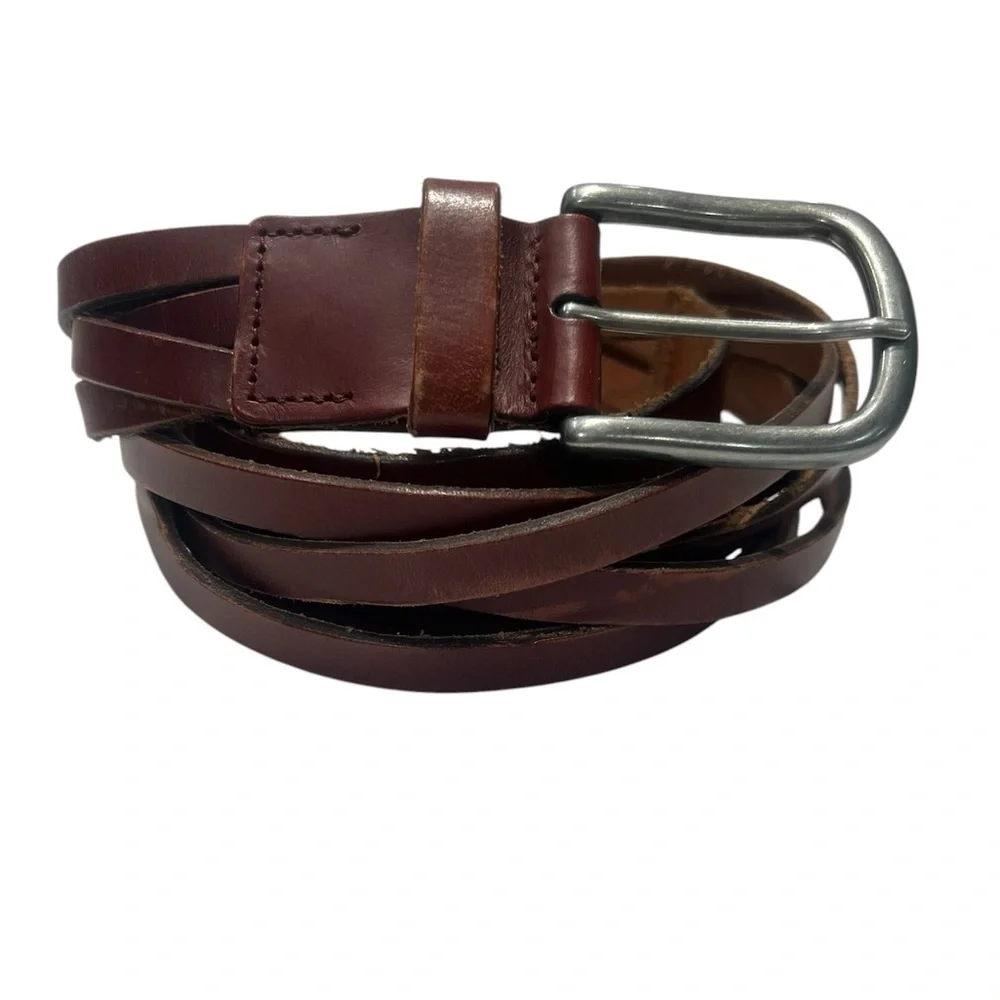 Banana Republic Braided Belt Medium Leather Brown
